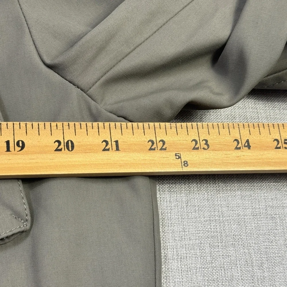 Banana‎ Republic Military Jacket Mens Medium Green Lined Full Zip Pockets Canvas